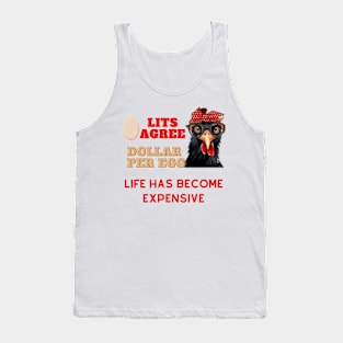 High cost of living and plans for chickens to acclimate. Tank Top